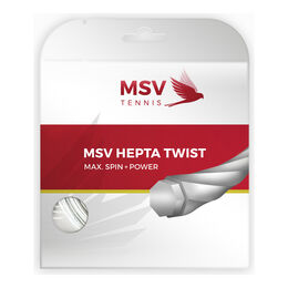 Cordages De Tennis MSV Hepta - Twist 12m weiß